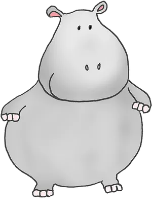 Cartoon_ Hippo_ Character.png PNG Image