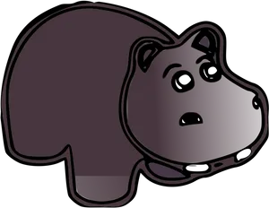 Cartoon_ Hippopotamus_ Head_ Vector PNG Image