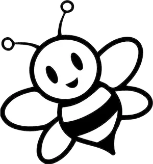 Cartoon Honey Bee Graphic PNG Image