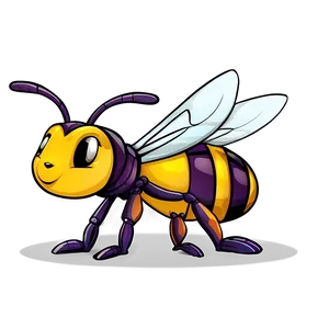 Cartoon Hornet Character Png Qda PNG Image