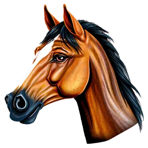 Cartoon Horse Head Clipart Png Gnx8 PNG Image