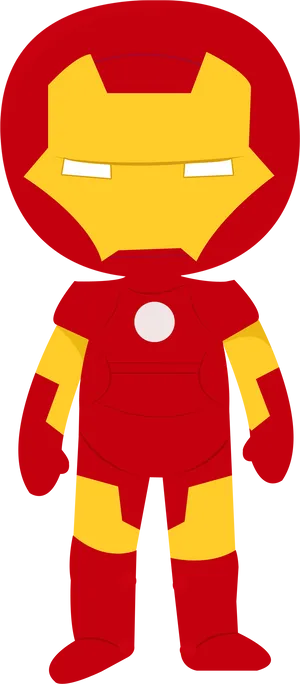 Cartoon Iron Man Costume PNG Image