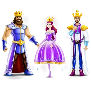 Cartoon King And Queen Png Rmb79 PNG Image