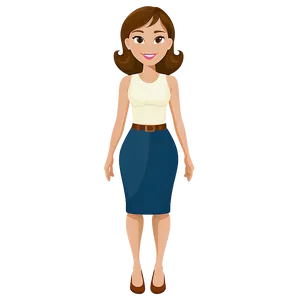 Cartoon Lady Png Qum PNG Image