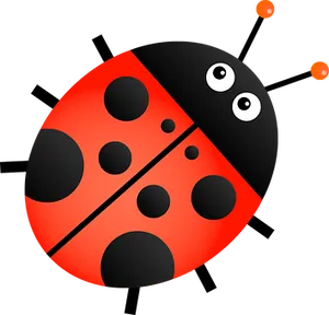 Cartoon Ladybug Graphic PNG Image