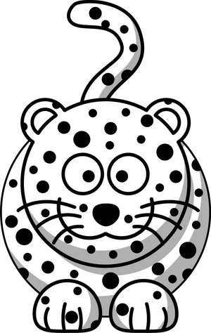 Cartoon Leopard Illustration PNG