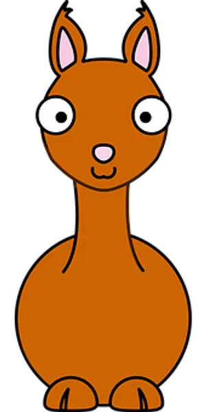 Cartoon Llama Character PNG Image