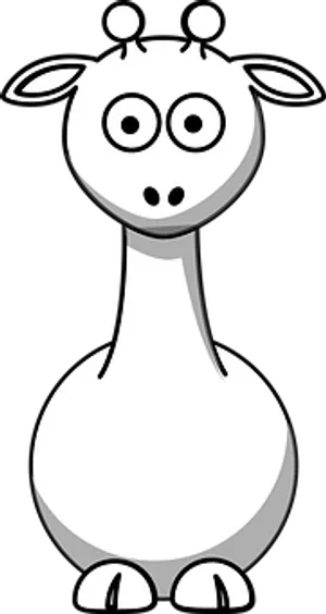 Cartoon Llama Graphic PNG Image