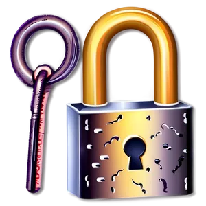 Cartoon Lock Png 32 PNG Image