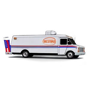 Cartoon Mail Truck Png Ijf46 PNG Image