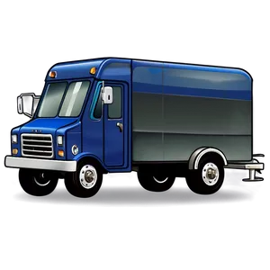 Cartoon Mail Truck Png Psp39 PNG Image