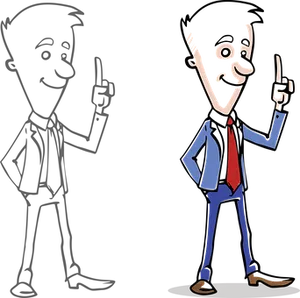 Cartoon Man Idea Epiphany PNG Image