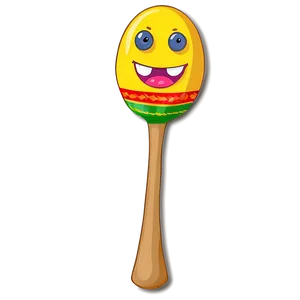 Cartoon Maraca Drawing Png Yaj PNG Image