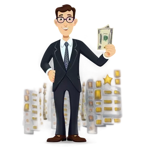 Cartoon Millionaire Money Png Jrc PNG Image