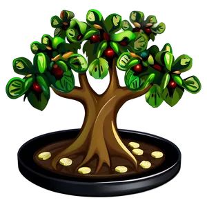 Cartoon Money Tree Png Thi80 PNG Image