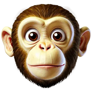 Cartoon Monkey Face Png Auk37 PNG Image