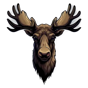 Cartoon Moose Head Graphic Png 53 PNG Image