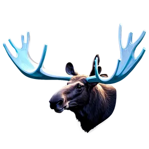 Cartoon Moose Head Graphic Png Xpe81 PNG Image