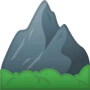 Cartoon Mountain Peak PNG Image