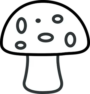 Cartoon Mushroom Graphic PNG Image