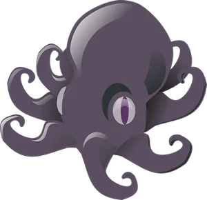 Cartoon Octopus Graphic PNG Image