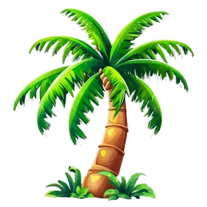 Cartoon Palm Tree Png Pgw PNG Image