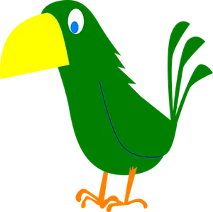 Cartoon Parrot Profile PNG Image