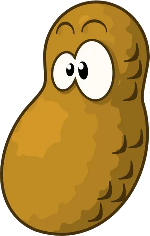 Cartoon Peanut Character PNG Image