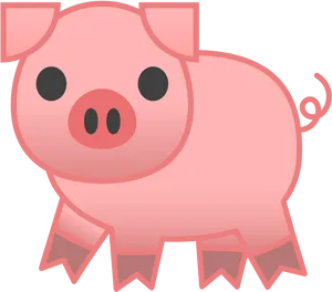 Cartoon Pig Illustration PNG Image