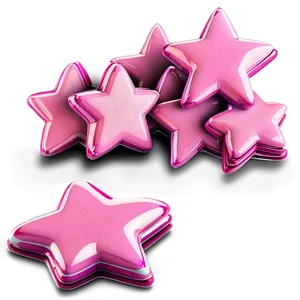 Cartoon Pink Stars Png Cik56 PNG Image