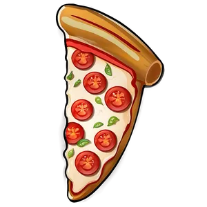 Cartoon Pizza C PNG Image