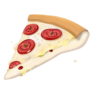 Cartoon Pizza With Cheese Png Ebt81 PNG Image