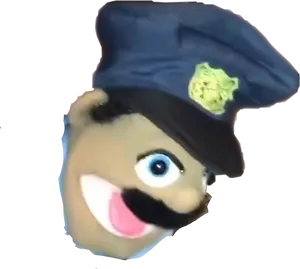 Cartoon Police Officer Head.png PNG Image