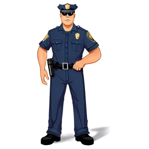 Cartoon Police Officer Png 06252024 PNG Image