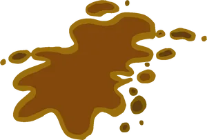 Cartoon Poop Splat PNG Image