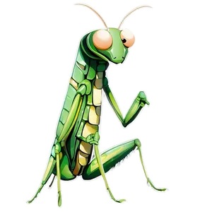 Cartoon Praying Mantis Png 06122024 PNG Image