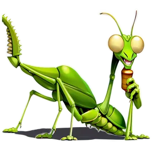 Cartoon Praying Mantis Png 06122024 PNG Image