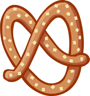 Cartoon Pretzel Illustration PNG Image