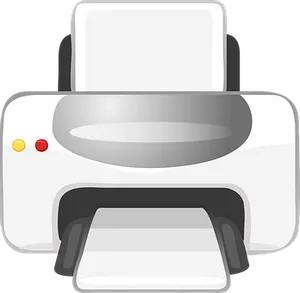 Cartoon Printer Icon PNG Image