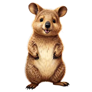 Cartoon Quokka Illustration Png 06242024 PNG Image