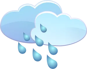 Cartoon Rain Clouds PNG Image