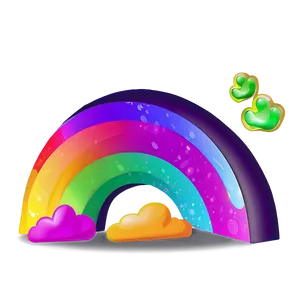 Cartoon Rainbow Emoji Png Qlx75 PNG Image