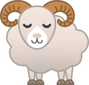 Cartoon Ram Illustration PNG Image