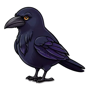 Cartoon Raven Character Png Wfh PNG Image