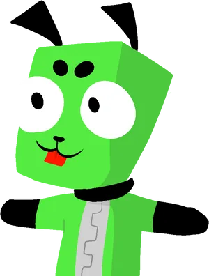 Cartoon Robot Dog Gir.png PNG Image