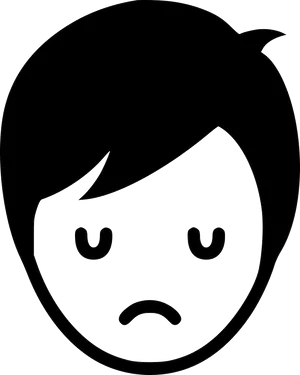 Cartoon_ Sad_ Face_ Expression.png PNG Image