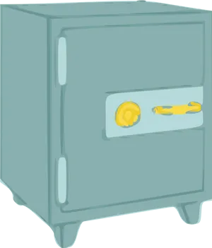 Cartoon Safe Deposit Box PNG Image