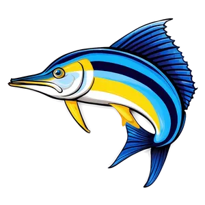 Cartoon Sailfish Drawing Png Ouq PNG Image