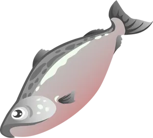 Cartoon Salmon Illustration PNG Image