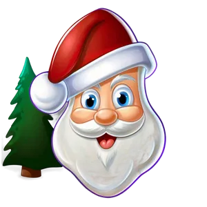 Cartoon Santa Hat Art Png Cke PNG Image